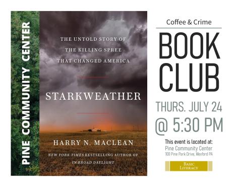 Book cover with prairie grass, a red sky with dark clouds above and a house in the distance