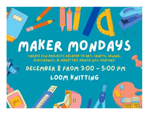 Teal background with art supplies around the outside edges