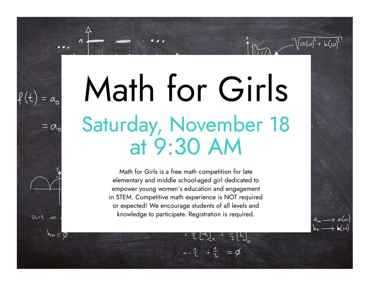 Text that reads Math for Girls