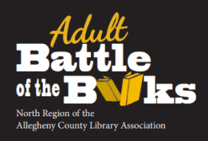 Black background with logo of Adult Battle of the Books