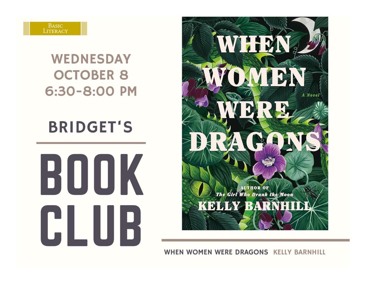 Cream colored background with book cover on the right side