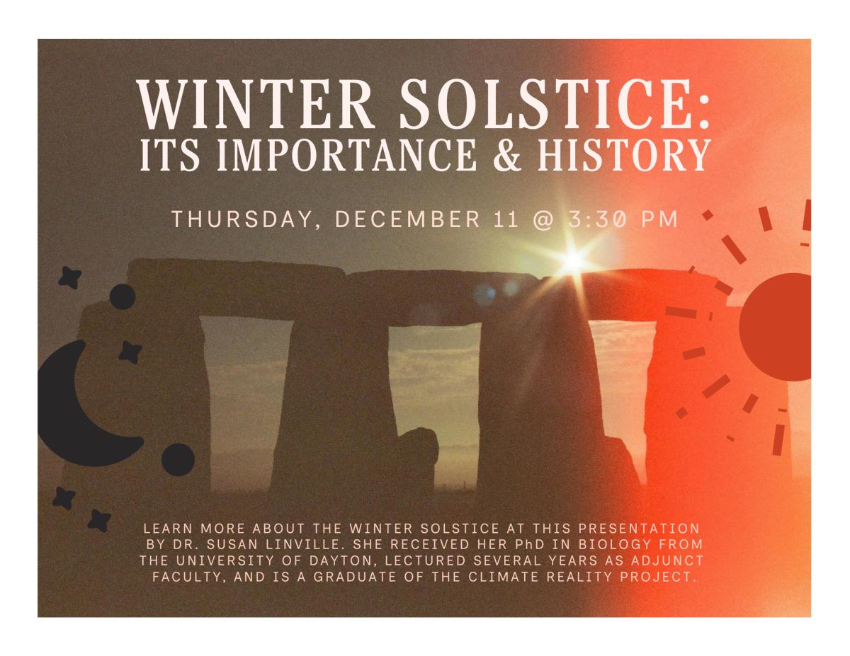 Stonehenge with the sunset over it